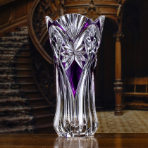 Gauss crystal glass transparent vase European style elegant modern simple ornaments flower living room study home decoration