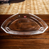 Italy imported crystal glass fruit plate Candy plate simple living room European-style creative fruit plate tray dried fruit plate
