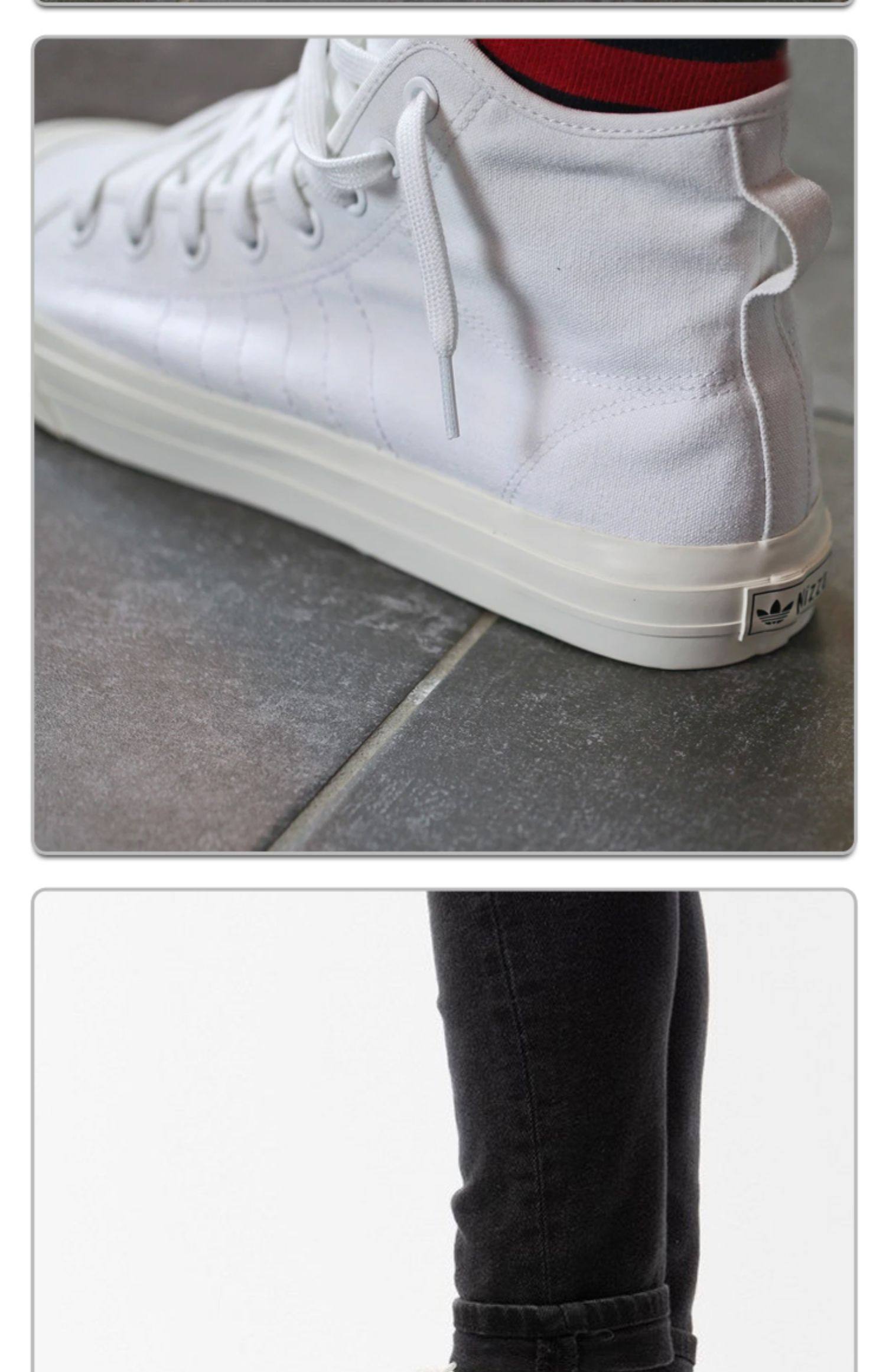 adidas三叶草nizzahi男女经典高帮运动帆布鞋情侣款板鞋fx4028