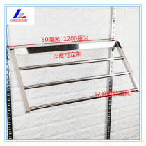 Upper Wall card T-pillar rose gold stainless steel inclined pants rack display rack pants frame stacked pants rack display rack