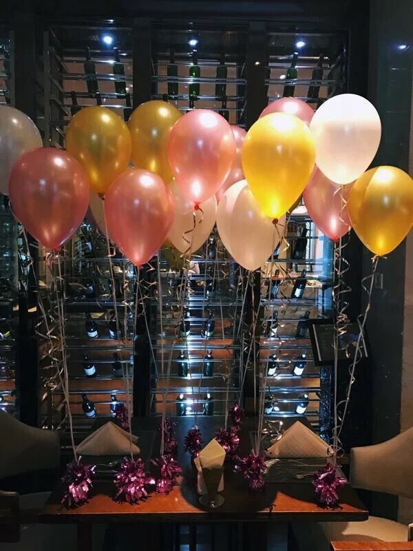 20个 12寸透明气球生日派对会场布置节日活动舞台装饰用品金/银色