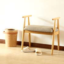 Yuemao shoe change stool solid wood shoe stool shoe cabinet simple modern storage storage stool sofa stool fabric test shoe stool