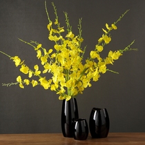 Creative fashion ornaments home decorations modern minimalist floor-to-ceiling living room ceramic dried flower vase flower arrangement