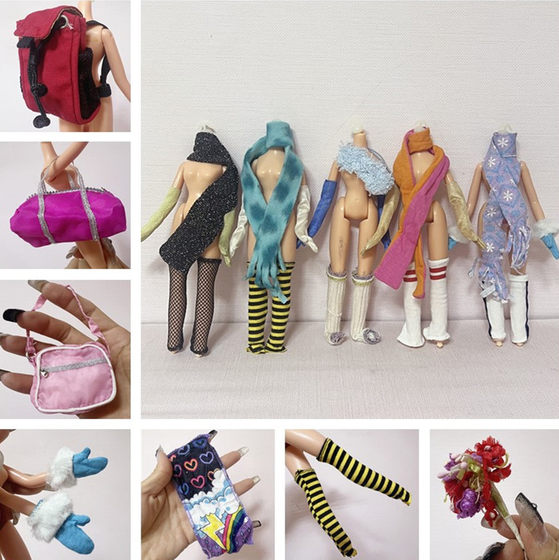 6-point doll 30cm doll accessories doll socks socks leg cover gloves scarf backpack backpack
6-point doll 30cm doll accessories doll socks socks leg cover gloves scarf backpack backpack