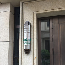 Outdoor Stainless Steel Hotel Engineering Lights for Exterior Wall Pillar Lamps New Imitation Clouds Stone Wall Lamp Villa Wall Lamp