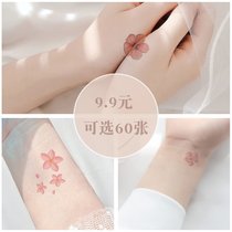 Finger tattoo stickers on the back of the hand Non-reflective waterproof female lasting net red small pattern letters English simulation ins wind