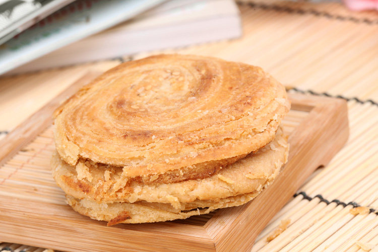 梓潼酥饼 传统手工无夹心糕点烧饼 四川绵阳特产酥饼 单袋80g散装