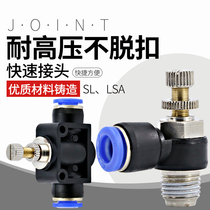 SL Throttle Valve sl6-01 Pneumatic Speed Control Valve Adjustable Cylinder Speed Control Valve Adjustable Cylinder Speed sl4-m5 Gas Pipe Quick Connector