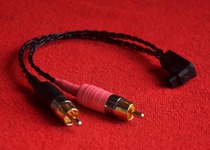 RSA balance head turn double RCA Lotus head conversion line 7N frozen OCC adapter wire fever audio cable