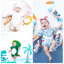 Children's Photography Clothing White Rabbit Candy 100 Days One Year One Theme Set Baby 100 Days Photo Studio Photo Clothing