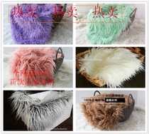 Photo studio photo wool mat childrens photography props pure wool long blanket newborn door-to-door shooting long wool blanket