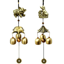 Wind chime hanging door decoration creative metal copper bell shop anti-theft welcome doorbell Yunnan Lijiang ethnic style