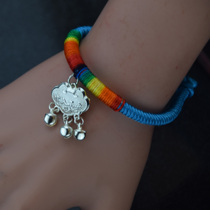 Ethnic style woven ancient style fabric bracelet female retro jewelry pure handmade classical bracelet jewelry