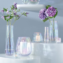 UK LSA peral Rainbow pearl glass candlestick handmade windproof candlestick Nordic style ornaments gift box