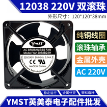 Cooling fan 220V 12038 double ball bearing cabinet inverter fan DP200A 2123HBL