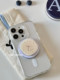 Korean Ins 틈새 디자인 블로거 동일한 시계 Magsafe 자기 전화 에어백 스탠드 텔레 스코픽 사용 유형 Korean Ins 틈새 디자인 블로거 동일한 시계 Magsafe 자기 전화 에어백 스탠드 텔레 스코픽 사용 유형