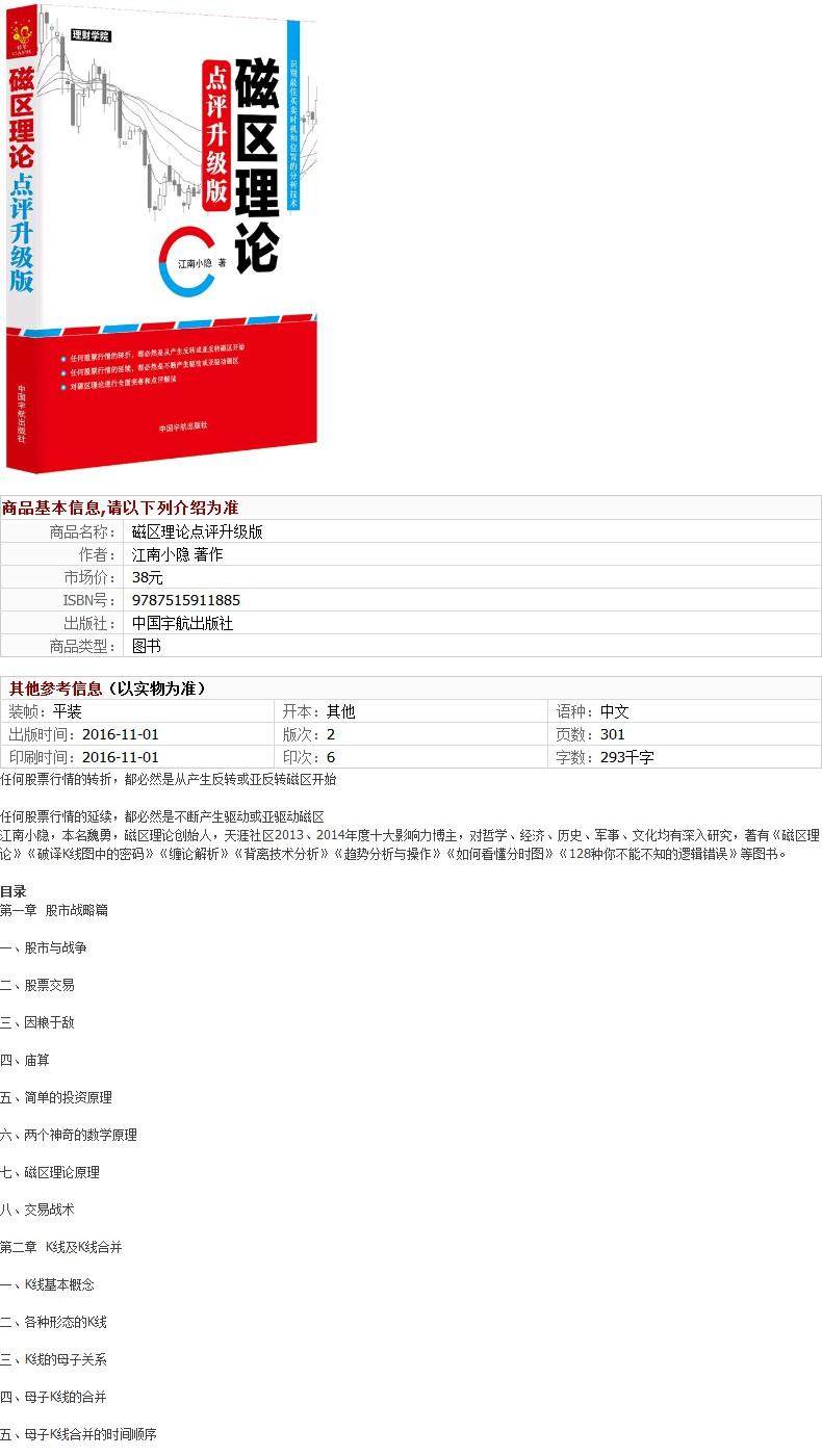 磁区理论(点评升级版) 江南小隐 破译K线图中的