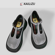 2021 New thick-soled Mary Jane shoes womens summer muffin buckle belt jk uniform Big Head shoes academic style retro small single shoes