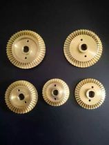 Double sided copper impeller Han Pump copper wheel inner diameter 12 14 outer 60 60 65 65 80 85mm 85mm flat key with silk pass