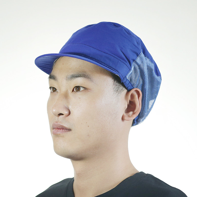 厨师帽子男女食品韩版卫生帽车间工厂家用防尘厨房食堂鸭舌工作帽