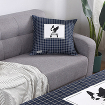 Sofa pillow lumbar chair cushion Office seat lumbar pillow core 45cm pillow Fabric square pillow Removable and washable