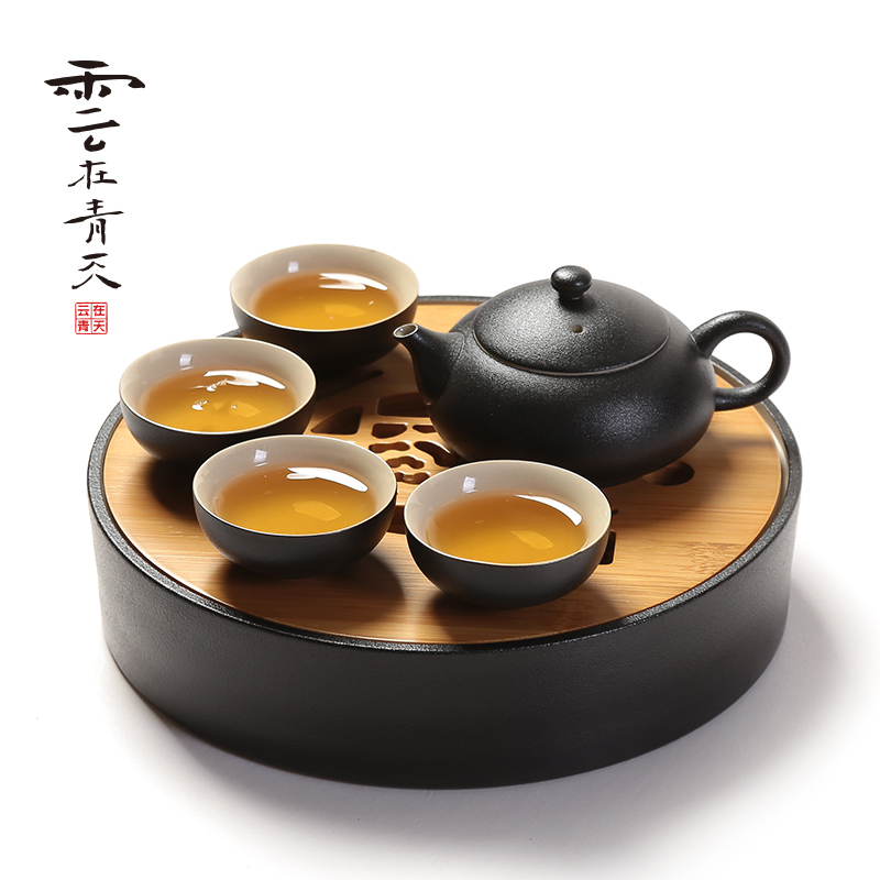 Your up small crack cup portable is suing travel kung fu tea set the teapot tea tray ceramic cups of a complete set of Japanese