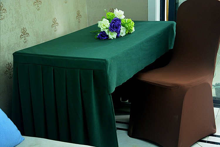 定制会议室桌裙桌布布艺台布订做展会签到台裙桌罩桌套长方形围布