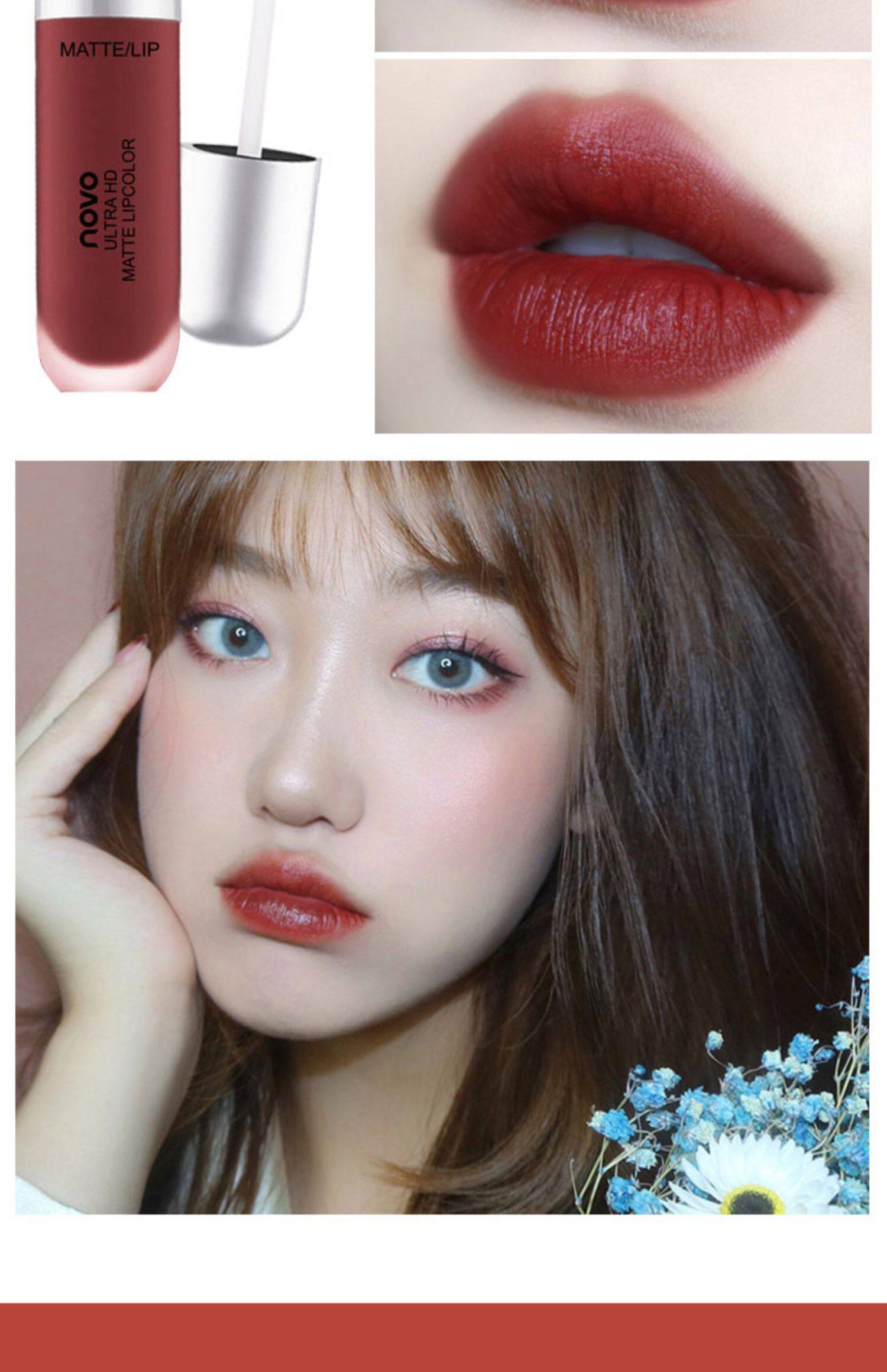 novo冰淇淋唇釉丝绒雾面哑光口红防水不掉色学生平价网红爆款超火