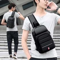 Mens messenger bag Casual mens bag multi-function chest bag shoulder bag oblique cross large capacity fashion small backpack tide brand