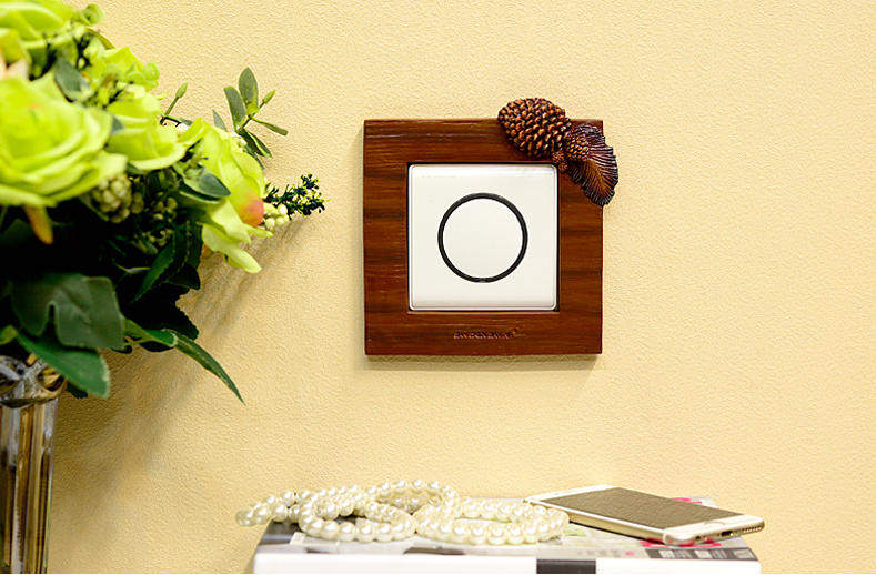 给开关插座来装饰,瞬间美观了