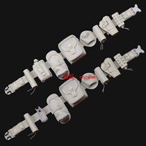 New white quick pull set eight-piece suit tactical belt plastic steel spray flashlight set throwing stick set kettle bag 92 type