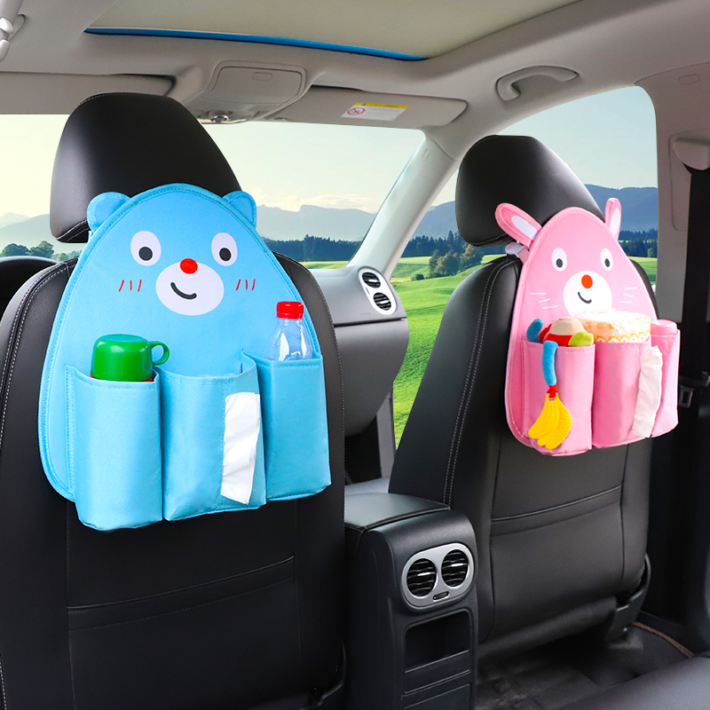 car tissue box pumping creative car seat ba napkin carton car with multi-function pumping box hanging cartoon cute