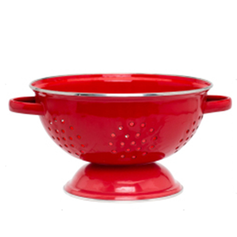 Enamel fruit bowl with freight insurance 】 【 basin of the sitting room of household kitchen basket of fruit basket drop drop