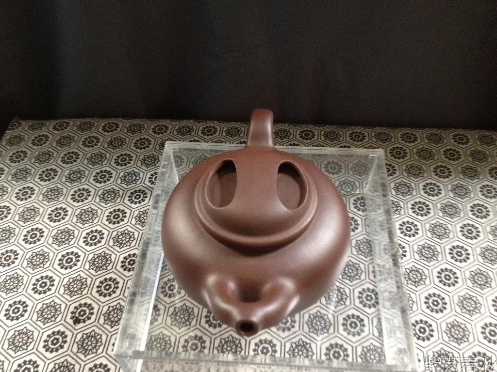 范家壶庄~范国强350c紫泥牛盖壶~名家全手工紫砂壶