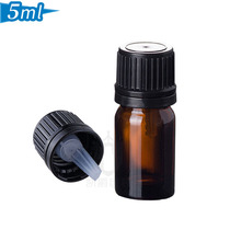 Glass essential oil dispensing bottle blending bottle 5ml domestic brown essential oil bottle with German imported small head essential oil cap