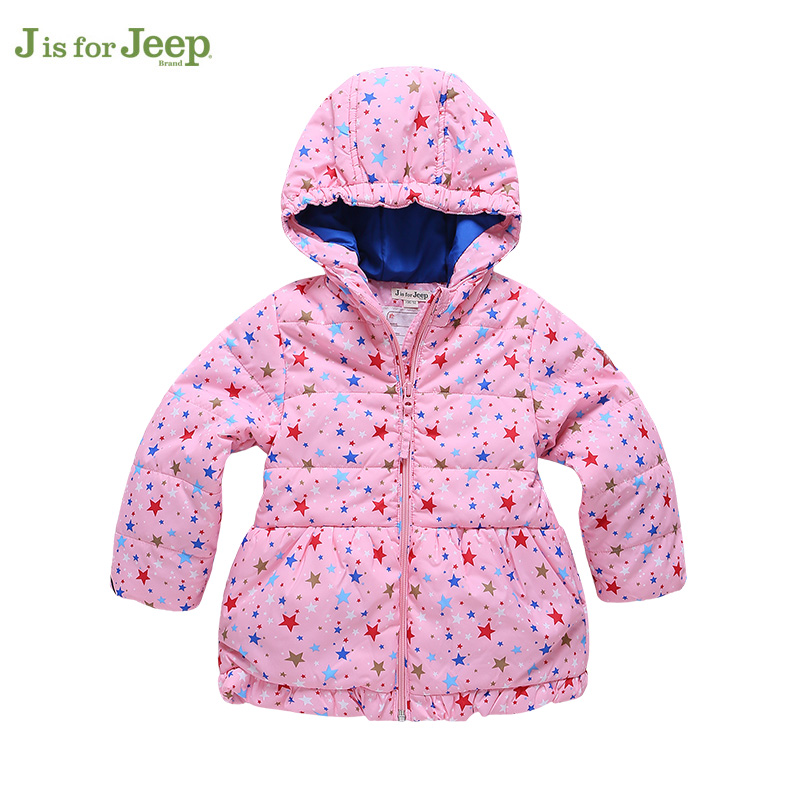 JEEP/吉普童装 女童保暖棉衣外套 中小儿童连帽棉服2016冬款新品产品展示图1