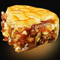 Guangdong Gaozhou Fuwanzhong Golden leg Wuren Mooncake Old-fashioned specialty pastry Cantonese Mid-Autumn Festival Maoming bagged Wuren Cake