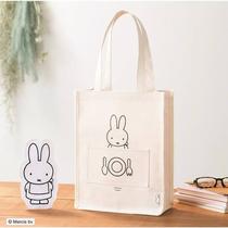 Japan-ROK Cute Mify Rabbit Student Lady Canvas Square Vertical single shoulder bag Totbag shopping bag Leisure GM