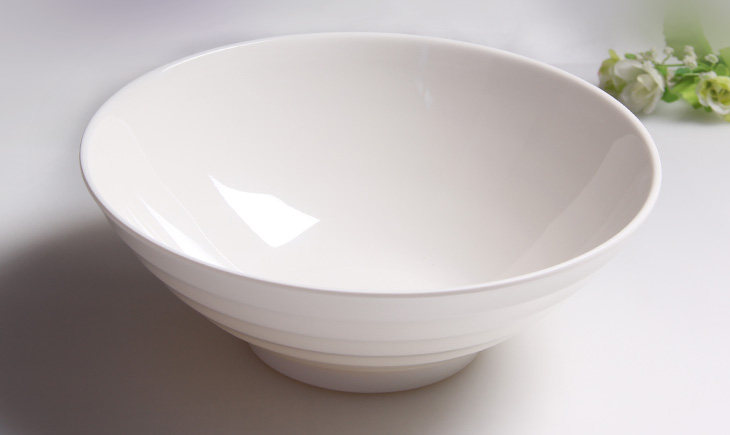 餐具批发密胺大碗日式汤碗白色味千拉面碗仿瓷塑料面麻辣烫碗