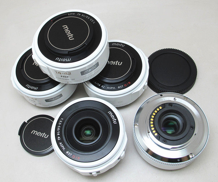 松下1442mm单电微单镜头广角电动美图定制版m43卡口gh5gx9