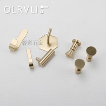 Nordic brass hook bedroom decorated pure copper hook creative wall with gold collection-free nail hook