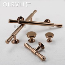 Italy imported brass rose gold cabinet door small handle bathroom cabinet handle luxury Nordic furniture handle