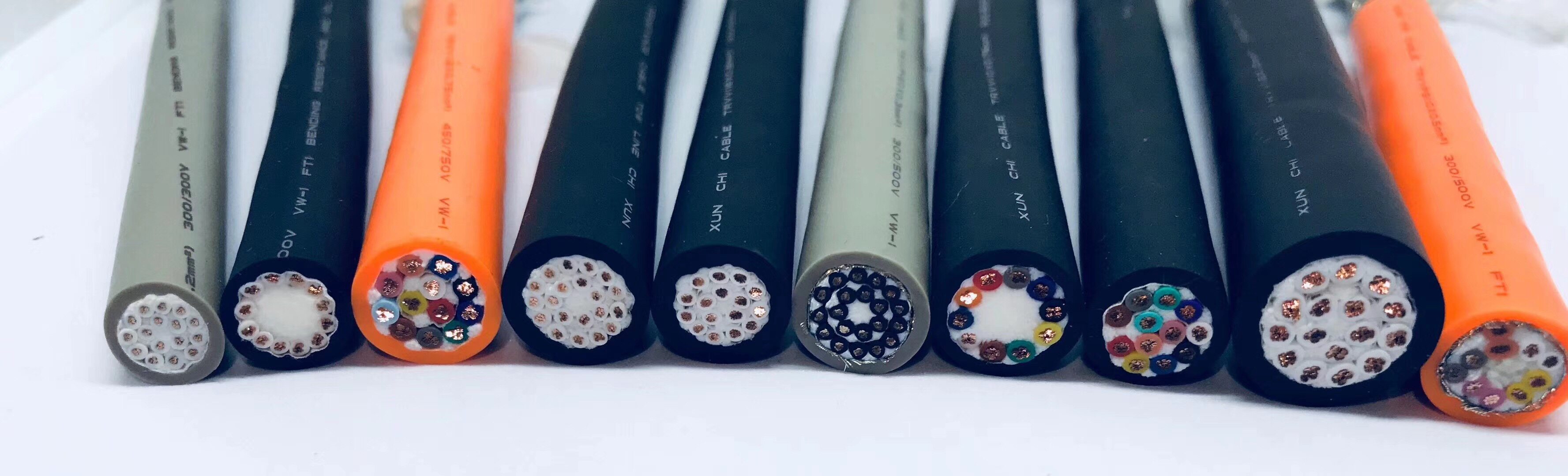 trvvp高柔拖链屏蔽线2 3 4 5 6芯0.3 0.5 0.75耐弯耐折1信号线1.