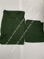 Inventory of the 90 s 87 olive-colored real training uniforms strong wear-resistant work clothes