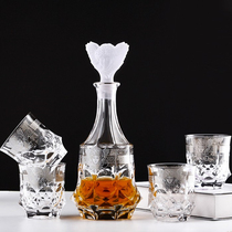 Lapunes European luxury platinum medusa whisky wine glass spirits brandy household wine set