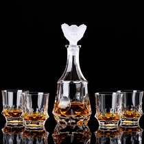 Lapunes crystal glass whisky wine glass set European household brandy wine glass bottle wine set