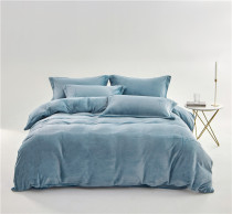 10kg winter thickened and weighted solid color flange baby velvet four-piece set 1 8 2 0 coral sheets quilt cover bedding