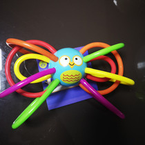 Manhattan Teeth Gum Hand Grab Ball Baby Boiled Mot Glue Bite Bite Bite Bite Bite Bite Grab Training Bed Rattle