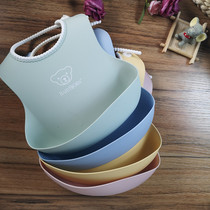 United States imported Swedish BabyBjorn baby waterproof soft bib baby silicone bib childrens food bag