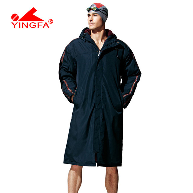 Yingfa's new sports cotton coat 023 thick velvet sherpa swim coat is cold-proof and quick-dry-sly-sly-sely coat to keep warm.